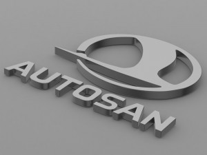 autosan logo Modelo 3D