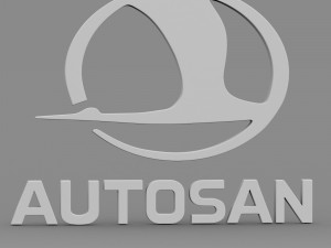 autosan logo Modelo 3D