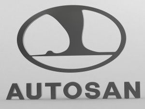 autosan logo Modello 3D