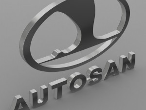 autosan logo Modello 3D