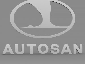 autosan logo Modello 3D