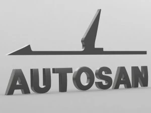 логотип autosan 3D Модель