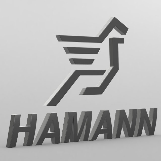 hamann logo 3D Model .c4d .max .obj .3ds .fbx .stl .blend 
