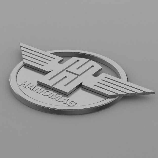 hanomag logo Modèle 3D .c4d .max .obj .3ds .fbx .stl .blend 