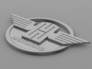 하노마그 로고 3D 모델