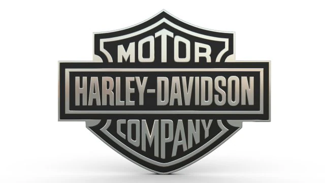 logotipo da Harley Davidson Modelo 3D .c4d .max .obj .3ds .fbx .stl .blend 
