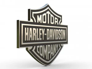 logotipo da Harley Davidson Modelo 3D