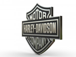 harley davidson logo Modello 3D