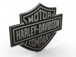 logotipo da Harley Davidson Modelo 3D