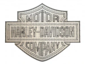 logotipo da Harley Davidson Modelo 3D