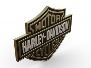 harley davidson logo Modello 3D