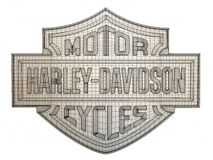 harley davidson logo Modello 3D