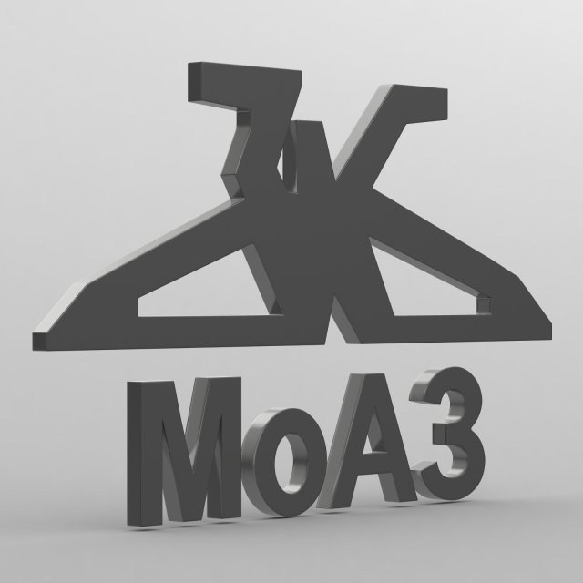 moaz logo 3D Model .c4d .max .obj .3ds .fbx .stl .blend 