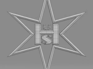 헨셸 로고 3D 모델