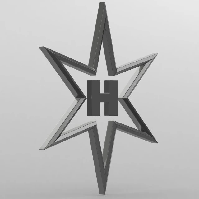 henschel logo 2 3D Model .c4d .max .obj .3ds .fbx .stl .blend 