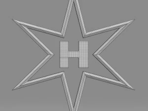 henschel logo 2 3D Model