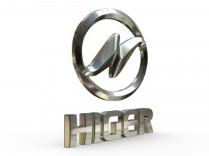 higer logo Modello 3D