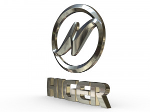 higer logo Modello 3D