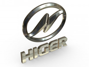 higer logo Modello 3D