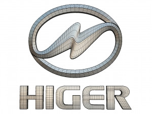 higer logo Modello 3D