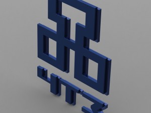 chtz logo 3D 模型