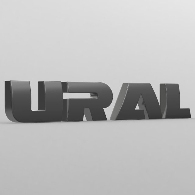 ural logo 3D मॉडल .c4d .max .obj .3ds .fbx .stl .blend