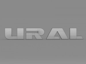 ural logo 3D मॉडल