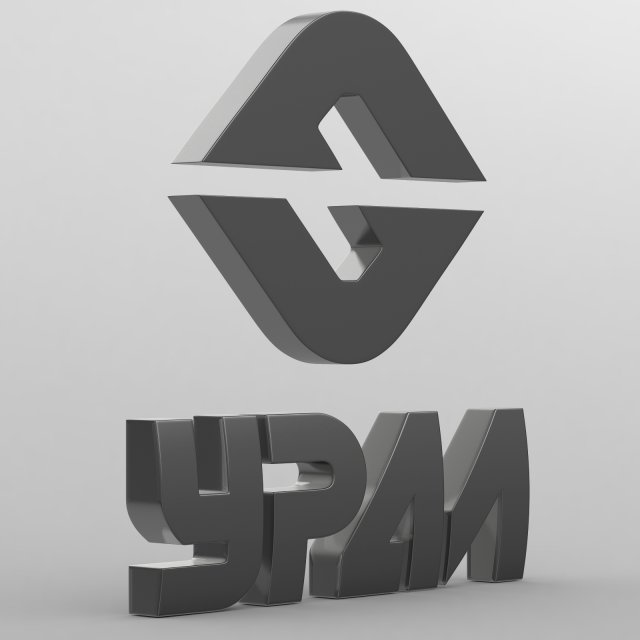 ural logo 2 Model 3D .c4d .max .obj .3ds .fbx .stl .blend