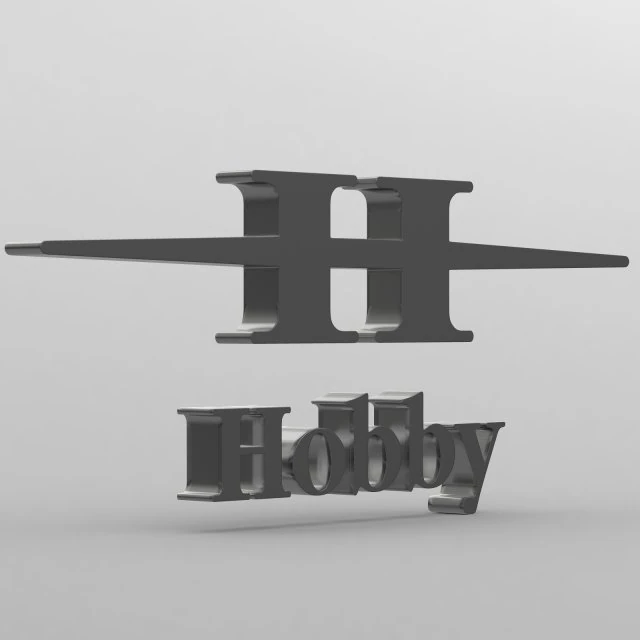 hobby logo 3D Model .c4d .max .obj .3ds .fbx .stl .blend 