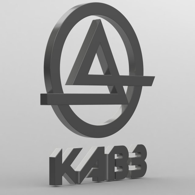 kavz logo 3D Model .c4d .max .obj .3ds .fbx .stl .blend 