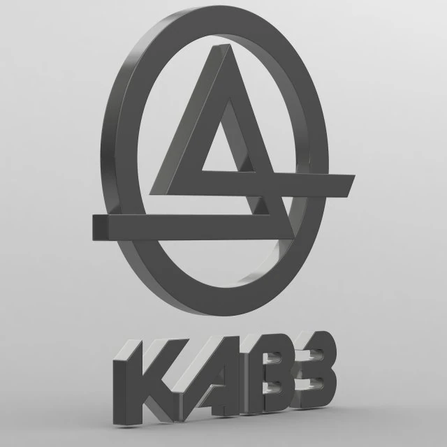 kavz logo 3D Model .c4d .max .obj .3ds .fbx .stl .blend