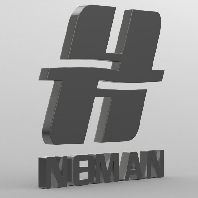 neman logo Modèle 3D .c4d .max .obj .3ds .fbx .stl .blend 