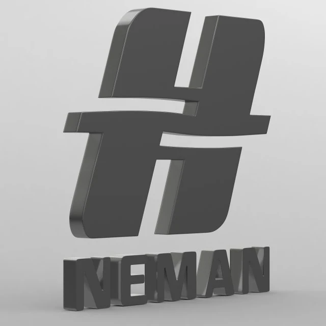 neman logo 3D Model .c4d .max .obj .3ds .fbx .stl .blend 