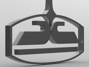 chaz logo Modelo 3D