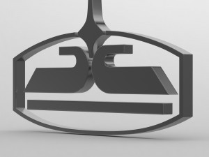 chaz logo Modello 3D