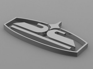 chaz logo Modello 3D