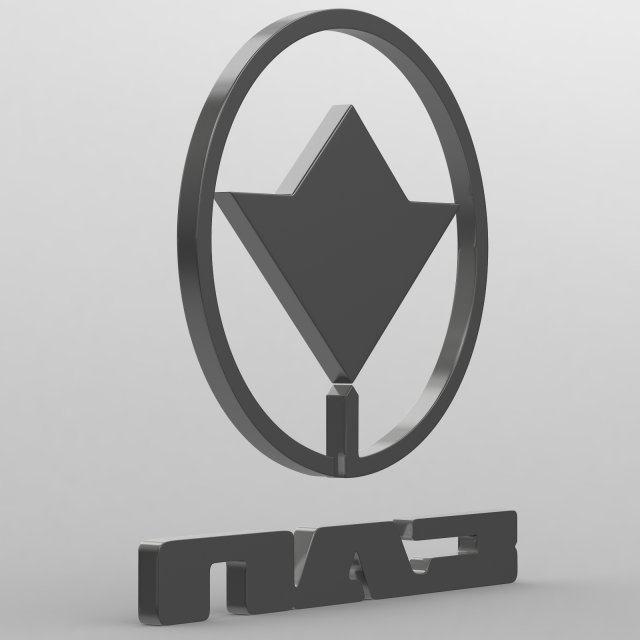 paz logo 3D Модель .c4d .max .obj .3ds .fbx .stl .blend 