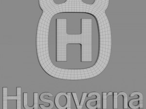 husqvarna logo 3Dモデル