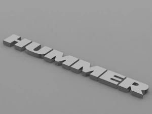 logo dell'hummer Modello 3D