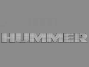 logo dell'hummer Modello 3D