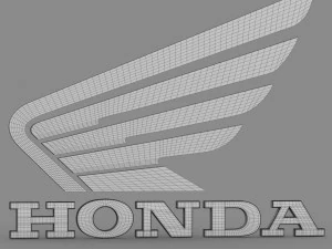 honda logo 2 3D Model