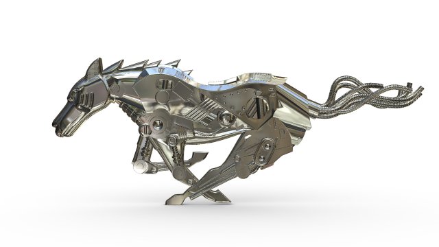 iron horse 3Dモデル .c4d .max .obj .3ds .fbx .stl .blend
