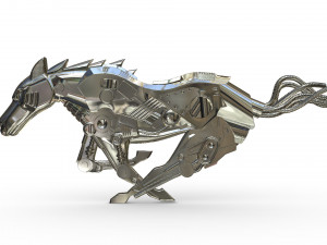 iron horse 3D मॉडल
