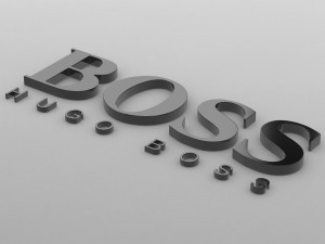 boss logo Model 3D