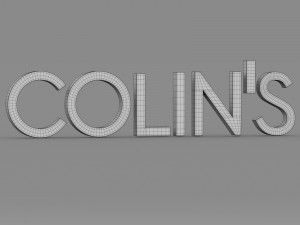 colins logo 3D 모델