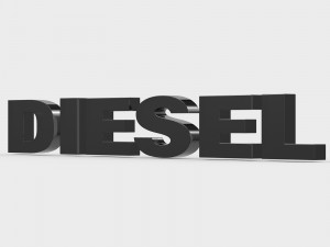diesel logo 3Dモデル
