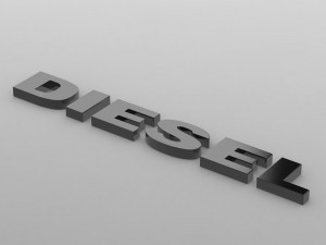 diesel logo 3Dモデル
