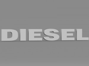 diesel logo 3Dモデル