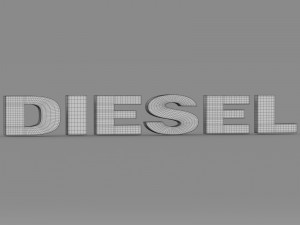 diesel logo 3Dモデル