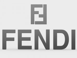 fendi logo 3Dモデル